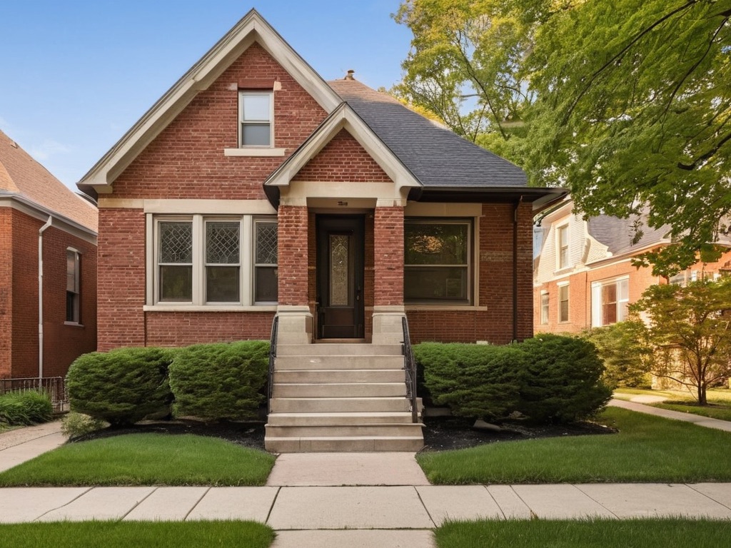 Ceglany bungalow w Chicago